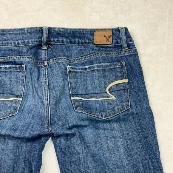 American Eagle Outfitters Skinny Stretch Jeans Blue Women's Size 6 W28 L36 - Picture 16 of 16